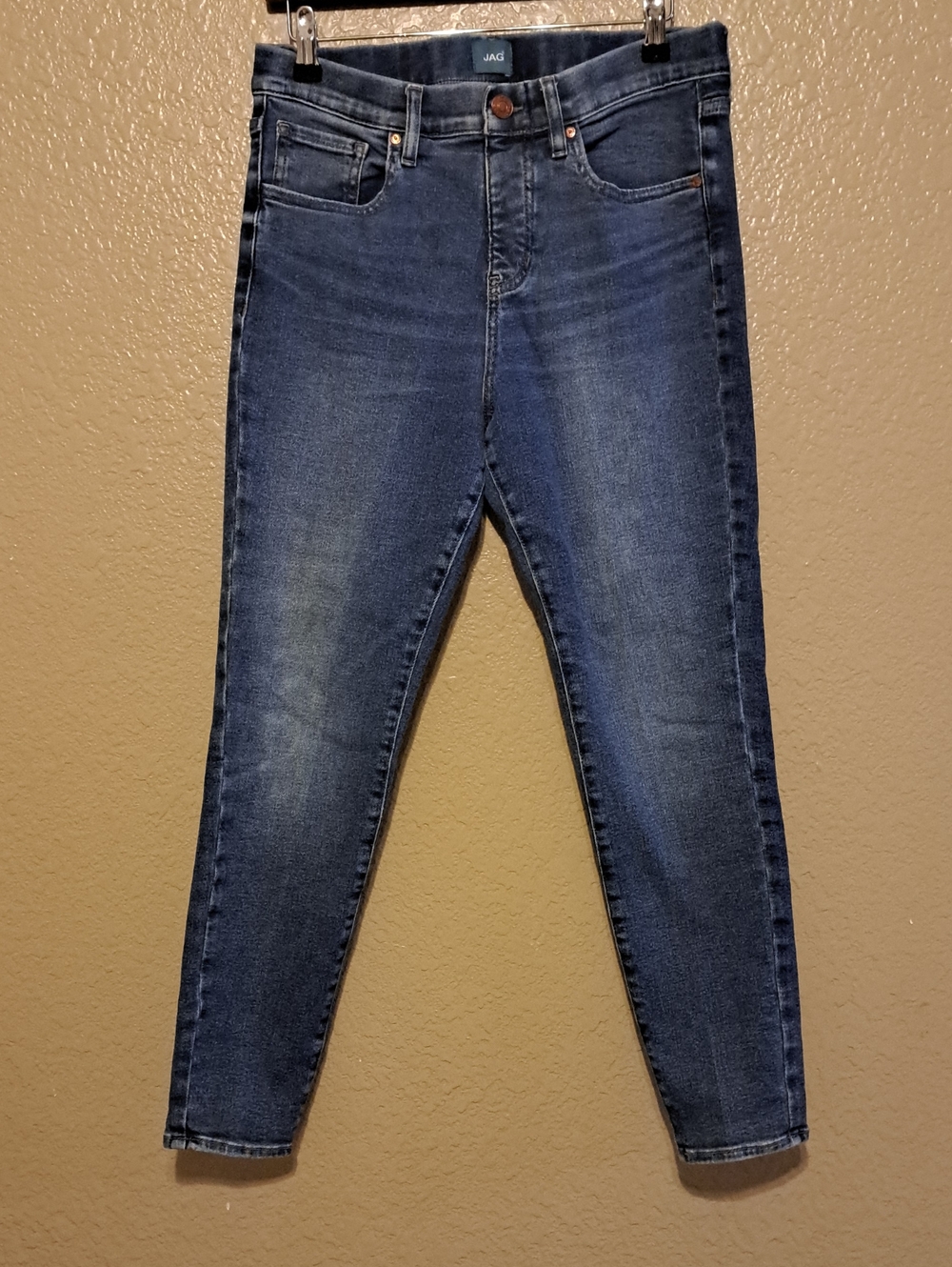 Jag Jeans Women's Dark Blue Slim High-Rise Jeans. Size 10. Valentina Skinny.